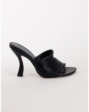 TOPSHOP Wisteria Strappy Heeled Mule - Black