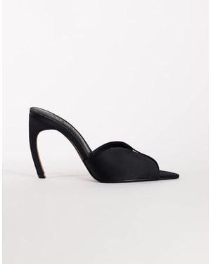 TOPSHOP Wren Peep Toe High Heel Sandal - Black