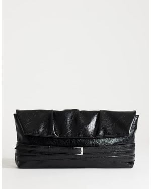TOPSHOP Meadow Strap Clutch - Black