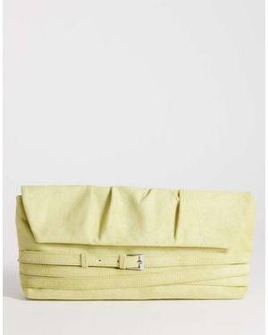 TOPSHOP Meadow Oversized Strap Clutch - Yellow