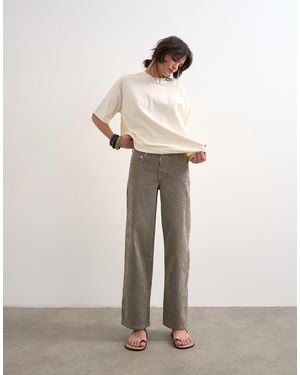 TOPSHOP Cinch Low Rise Relaxed Fit Jean - White