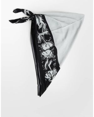 TOPSHOP Print Waist Belt - White