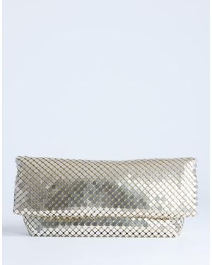TOPSHOP Prince Chainmail Oversized Clutch Bag - Grey