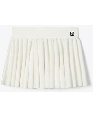Tory Burch Flounce Jersey Tennis Skirt - White
