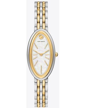 Tory Burch Damen Ovale Armbanduhr - Mettallic