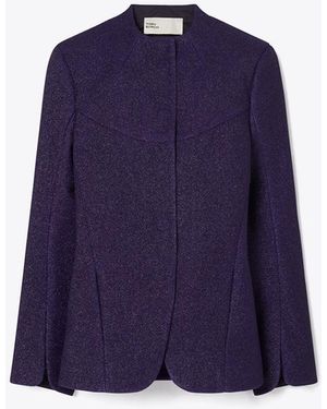 Tory Burch Jersey Jacket - Blue