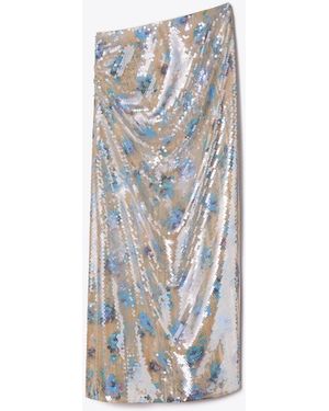 Tory Burch Paillettenrock - Blau