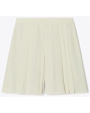 Tory Burch Pleated Short - White