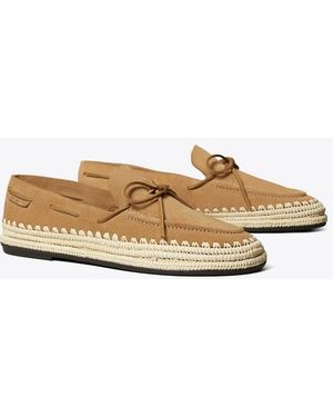Tory Burch Damen Der Boaty Aus Raffiabast - Mettallic
