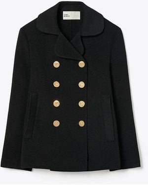 Tory Burch Wool Peacoat - Black