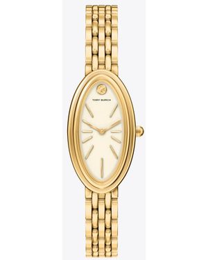 Tory Burch Damen Ovale Armbanduhr - Mettallic
