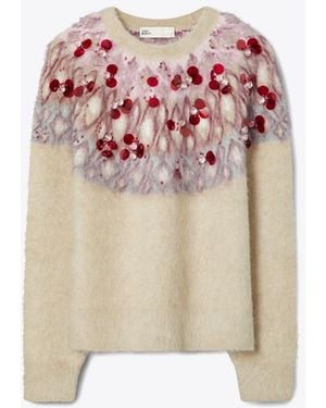 Tory Burch Verzierter Pullover - Pink
