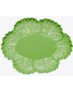 Tory Burch Ovale Servier-Platte Im Lettuce-Design - Grün