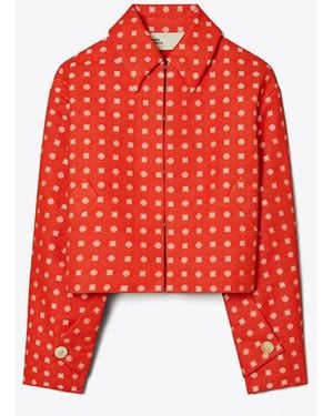 Tory Burch Jacquard Jacket - Red