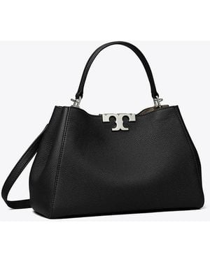 Tory Burch Medium Eleanor Soft Satchel - Black
