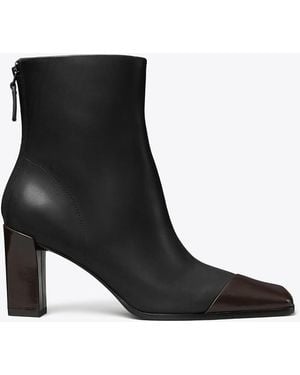 Tory Burch Asymmetrische Stiefelette Mit Zehenkappe - Schwarz