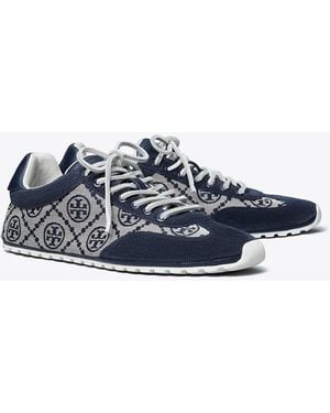Tory Burch T Monogram Field Sneaker - Blue
