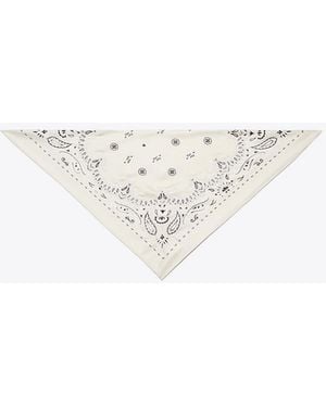 Tory Burch Damen Dreieckiges Bandana-Tuch Mit Perlen - Weiß