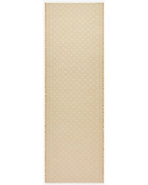Tory Burch T Monogram Jacquard Oblong Scarf - Natural