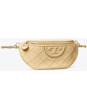 Tory Burch Damen Weiche, Wandelbare Fleming Gürteltasche - Natur
