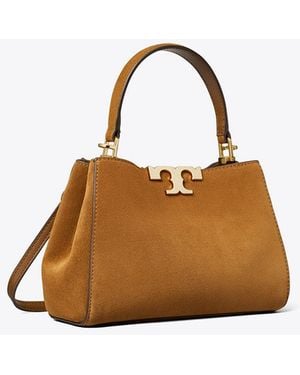 Tory Burch Mini Eleanor Suede Satchel - Brown