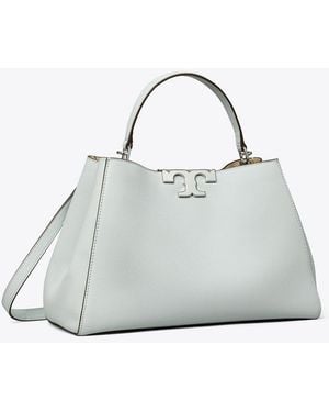 Tory Burch Damen Weiche Eleanor Henkeltasche - Grau