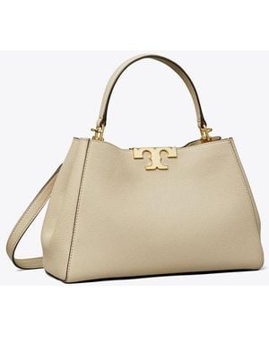 Tory Burch Medium Eleanor Soft Satchel - Natural