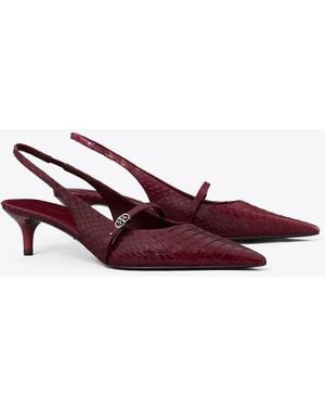 Tory Burch Mary Jane Slingback Mit Doppel-T Und Schnalle - Rot