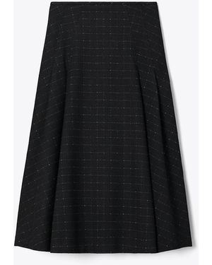Tory Burch Faltenrock Aus Wolle - Schwarz