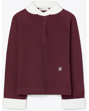 Tory Burch Rugby-Pullover - Lila