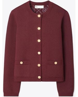 Tory Burch Damen Kendra Cardigan - Rot