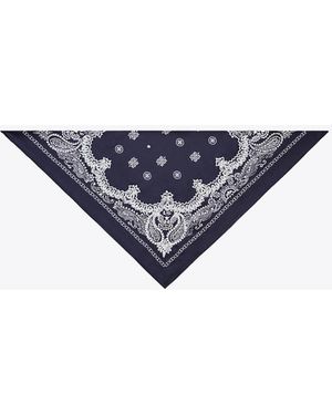 Tory Burch Damen Dreieckiges Bandana-Tuch Mit Perlen - Blau