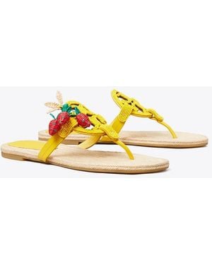 Tory Burch Miller Espadrille Mit Perlen - Gelb