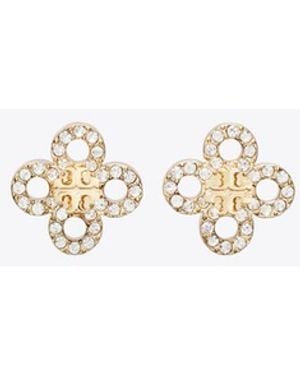 Tory Burch Forget Me Not Clover Ohrstecker - Weiß