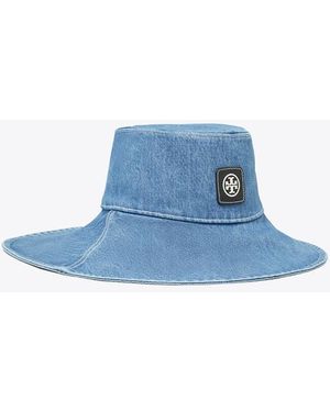 Tory Burch Wide Brim Hat - Blue