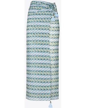 Tory Burch Silk Pareo - Blue