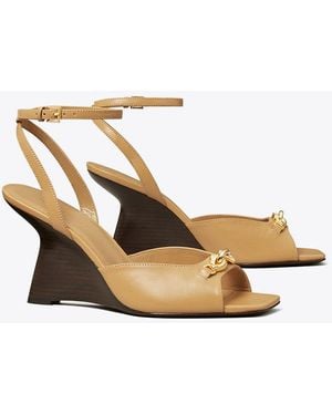 Tory Burch Jessa Wedge Sandal - Metallic