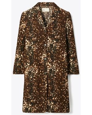 Tory Burch Damen Mantel Aus Baumwollsamt - Braun