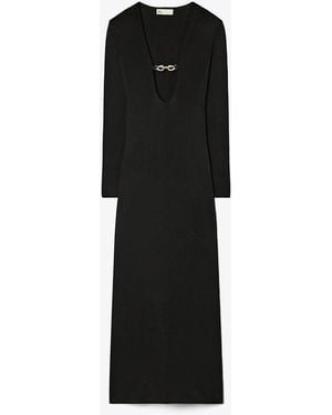 Tory Burch Dress With Decorative Appliqué - Black