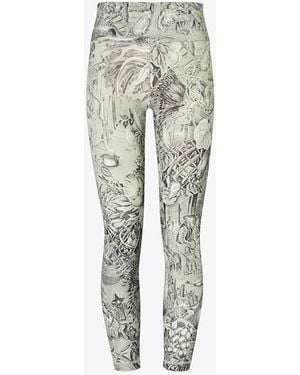 Tory Sport Tory Burch Weightless Printed 7/8 Legging - Grey