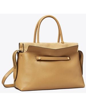 Tory Burch Mercer Satchel - Metallic