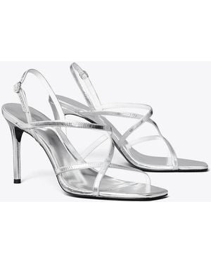 Tory Burch Multi-Strap Heeled Sandal - White