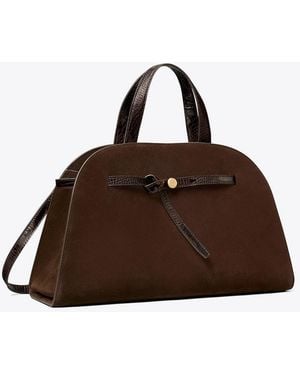 Tory Burch Romy Bauletto Aus Wildleder - Braun