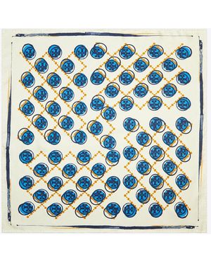 Tory Burch Stamped T Monogram Neckerchief - Blue
