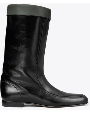 Tory Burch Reiterstiefel Mit Flachem Absatz - Schwarz