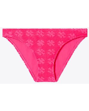 Tory Burch Terry Logo Bikini Botttom - Pink