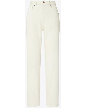 Tory Burch Slim Jean - White
