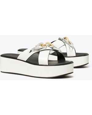 Tory Burch Jessa Platform Sandal - White
