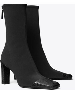 Tory Burch Asymmetrischer Stiefel Mit Zehenkappe - Schwarz