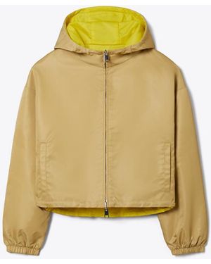 Tory Burch Damen Wendbare, Kurze Nylonjacke - Gelb